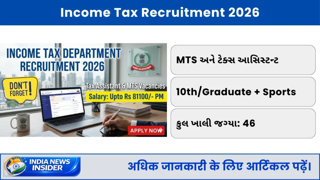 Income Tax Recruitment 2026